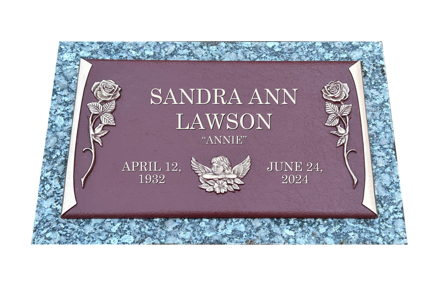 A bronze marker as a tribute.