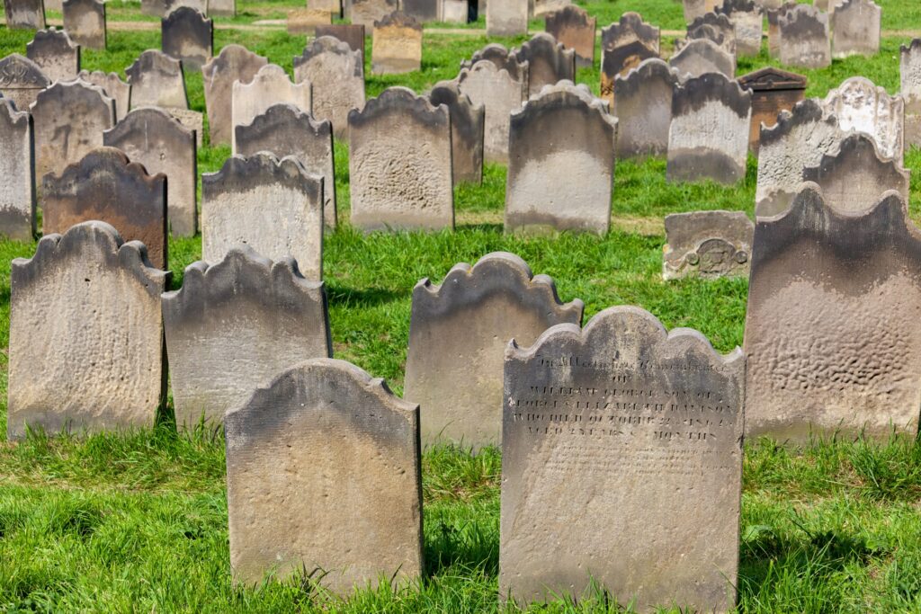 cemetery headstones in Michigan
