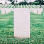 grave markers in Birch Run
